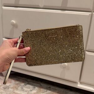 Gold Kate Spade Wristlet